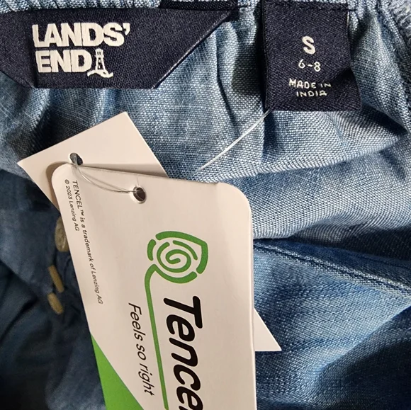 Lands End Womens Shift Dress In Blue Chambray XS, S, M, L, XL, NWT - Picture 4 of 8